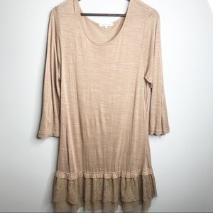 Indigo Soul brown tan boho tunic dress